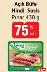 PINAR AÇIK BÜFE HİNDİ SOSİS 430 G